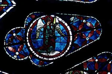 Angel (detail) from the North Rose Window, c.1223